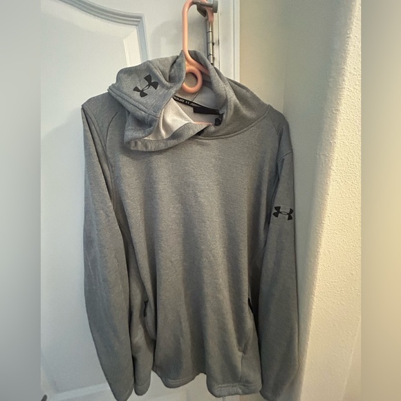 Under armor pullover hoodie size xl color gray excellent condition - Picture 1 of 6